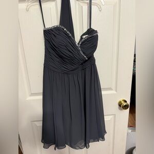 Elegant Grey Cocktail Dress